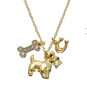 COACH Women's Scottie Charm
Pendant Necklace